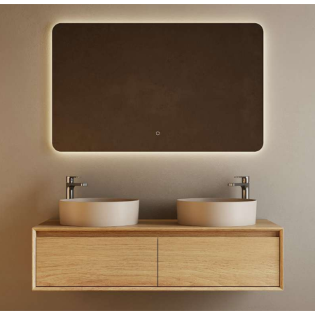 Meuble Frienze couleur bois 150cm + miroir