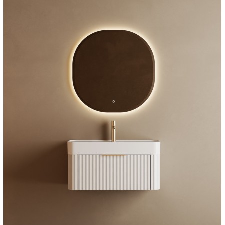 Meuble Venezia couleur blanc 80cm + miroir
